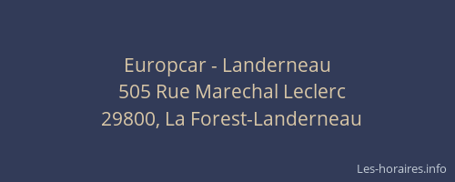 Europcar - Landerneau