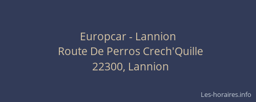 Europcar - Lannion