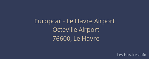 Europcar - Le Havre Airport