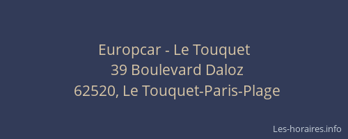 Europcar - Le Touquet