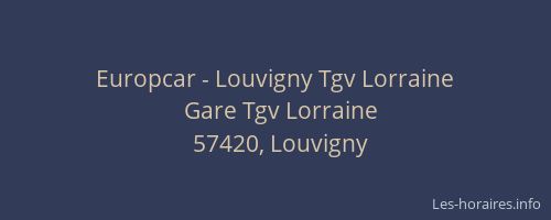 Europcar - Louvigny Tgv Lorraine