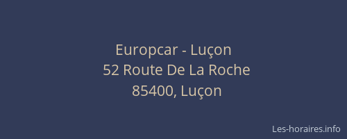 Europcar - Luçon