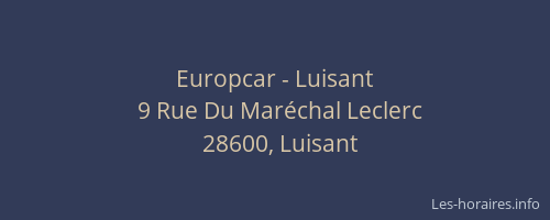 Europcar - Luisant