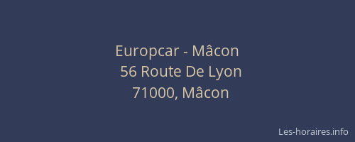 Europcar - Mâcon
