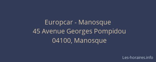 Europcar - Manosque
