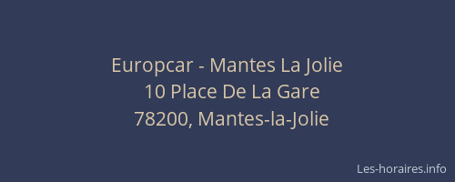 Europcar - Mantes La Jolie