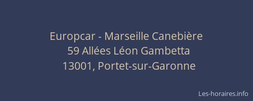 Europcar - Marseille Canebière