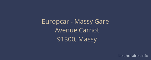 Europcar - Massy Gare