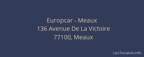 Europcar - Meaux