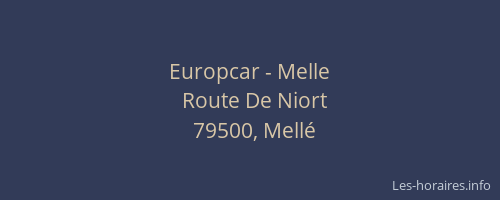 Europcar - Melle