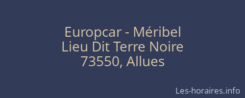 Europcar - Méribel