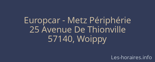 Europcar - Metz Périphérie