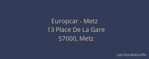 Europcar - Metz
