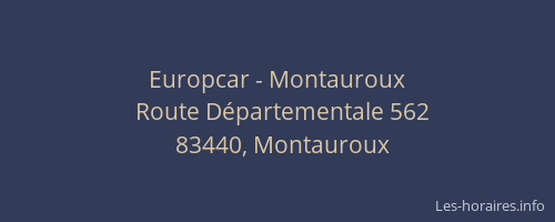 Europcar - Montauroux