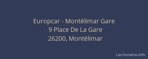Europcar - Montélimar Gare