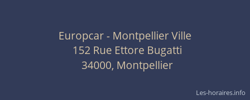 Europcar - Montpellier Ville