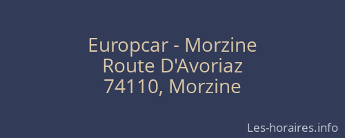 Europcar - Morzine
