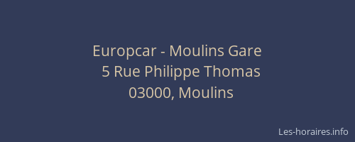Europcar - Moulins Gare