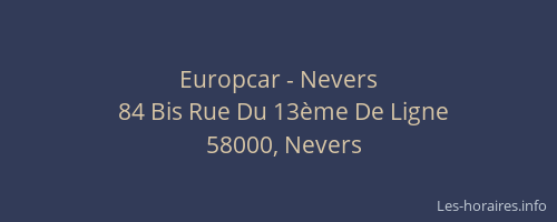 Europcar - Nevers