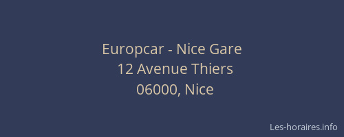 Europcar - Nice Gare