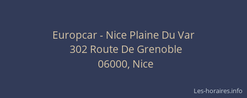 Europcar - Nice Plaine Du Var