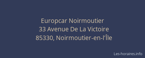 Europcar Noirmoutier