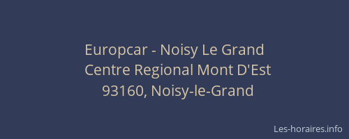 Europcar - Noisy Le Grand