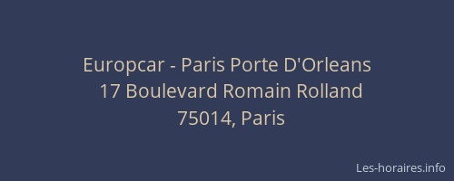 Europcar - Paris Porte D'Orleans