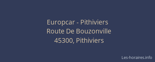 Europcar - Pithiviers