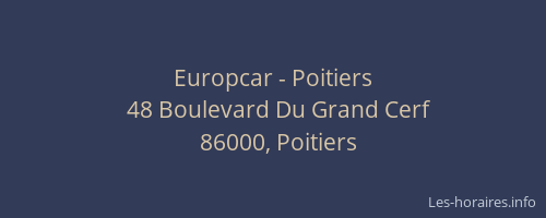 Europcar - Poitiers