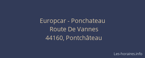 Europcar - Ponchateau