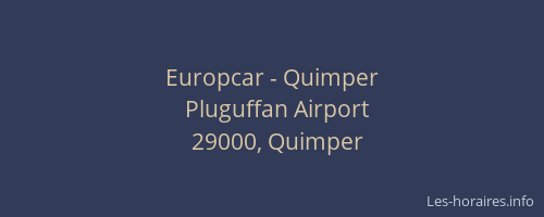 Europcar - Quimper
