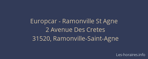 Europcar - Ramonville St Agne