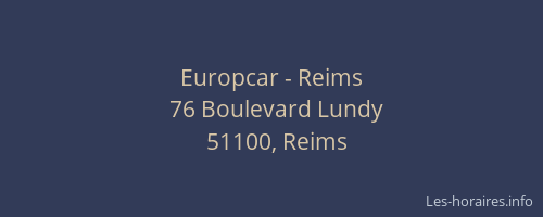 Europcar - Reims