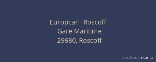 Europcar - Roscoff