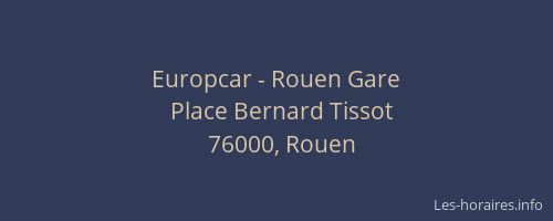 Europcar - Rouen Gare