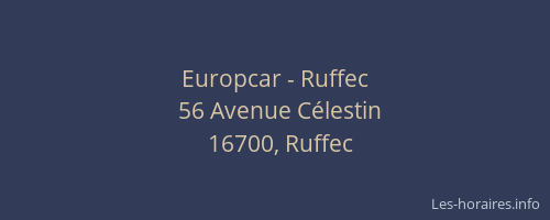 Europcar - Ruffec