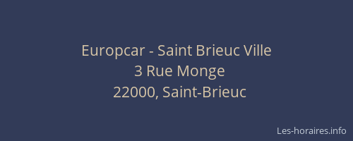 Europcar - Saint Brieuc Ville