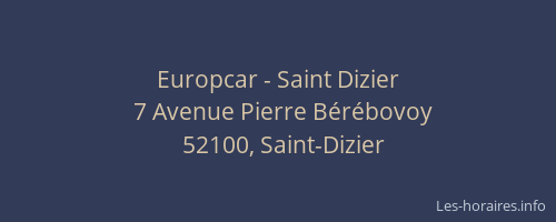 Europcar - Saint Dizier