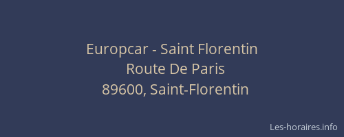 Europcar - Saint Florentin