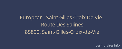 Europcar - Saint Gilles Croix De Vie
