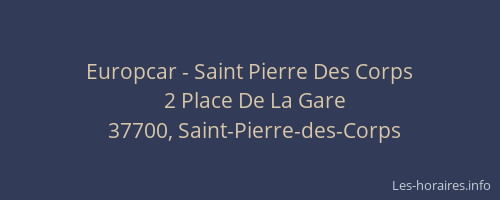 Europcar - Saint Pierre Des Corps