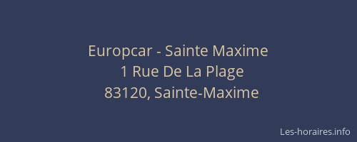 Europcar - Sainte Maxime