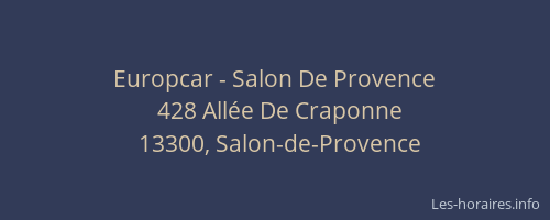 Europcar - Salon De Provence