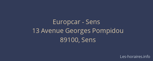 Europcar - Sens