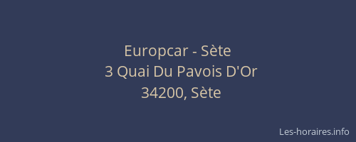Europcar - Sète