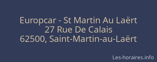 Europcar - St Martin Au Laërt