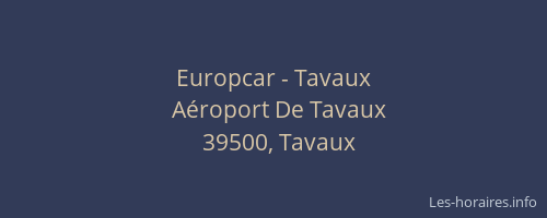 Europcar - Tavaux
