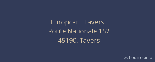 Europcar - Tavers