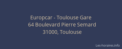 Europcar - Toulouse Gare